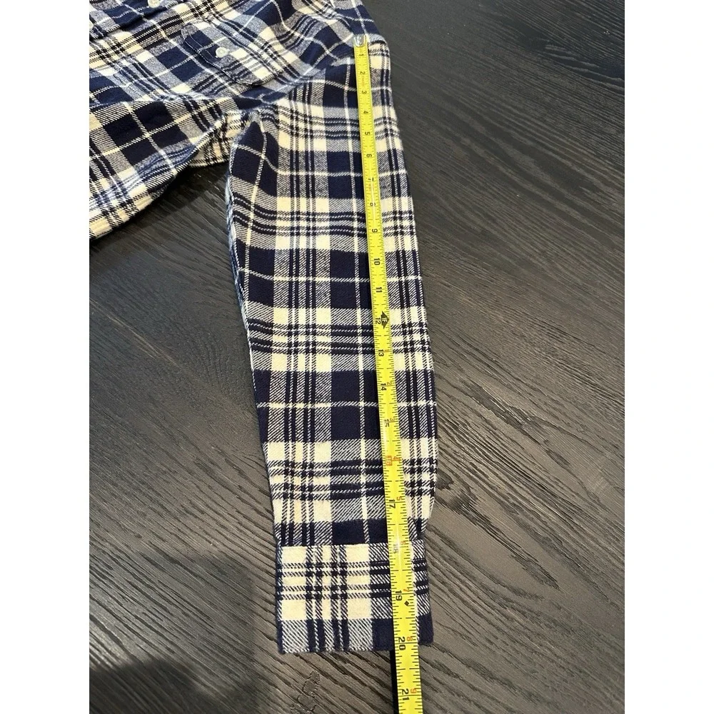 Polo Ralph Lauren Button Up‎ Shirt Boys Size 12 Long Sleeve Blue Plaid